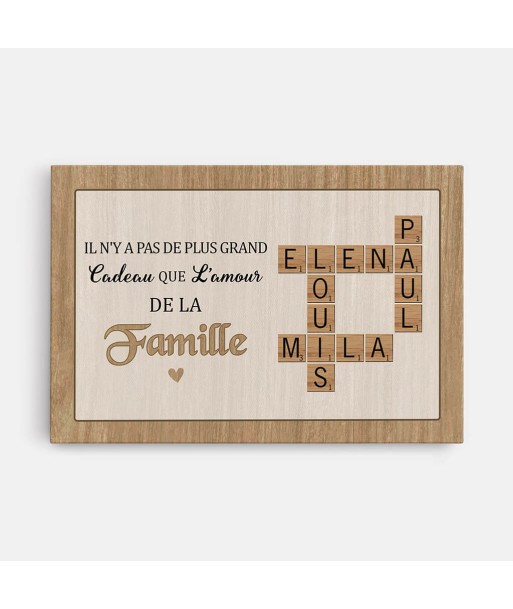 Il N'y a Pas De Plus Grand Cadeau Que L'amour De La Famille - Cadeau Personnalisé | Toile Pour Famille basket pas cher