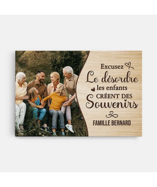 Les Enfants Créent Des Souvenirs Avec Photo - Cadeau Personnalisé | Toile Pour Famille acheter