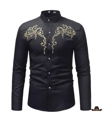 Chemise de Western Homme Noire le concept de la Pate a emporter 