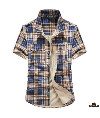 Chemise Type Western brillant des détails fins