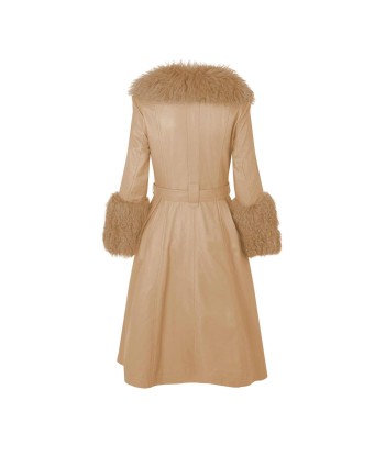 Foxy Shearling Coat — Beige Par le système avancé 