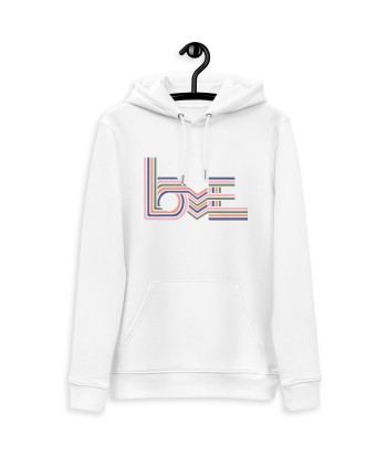 Love Stripes Pastel - Unisex Eco Hoodie 2024