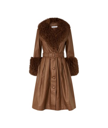 Foxy Shearling Coat — Walnut plus qu'un jeu 