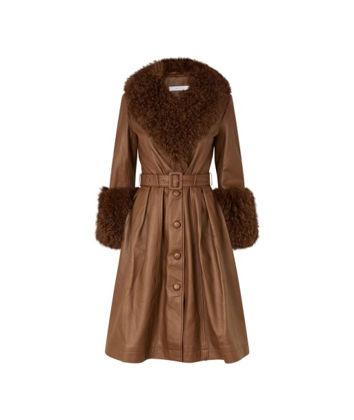 Foxy Shearling Coat — Walnut plus qu'un jeu 