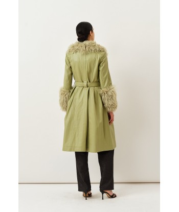 Foxy Shearling Coat — Sage Comparez et commandez 