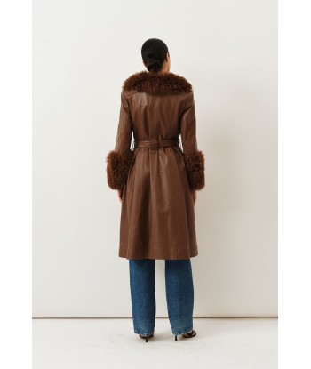 Foxy Shearling Coat — Walnut plus qu'un jeu 