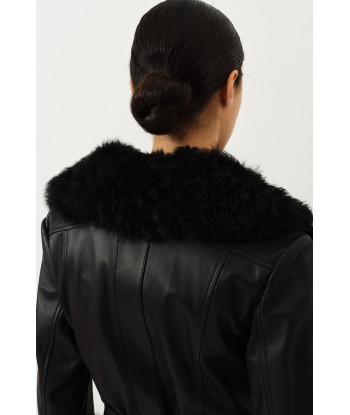 Foxy Shearling Coat — Black paiement sécurisé