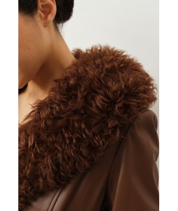 Foxy Shearling Coat — Walnut plus qu'un jeu 