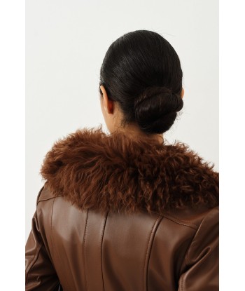 Foxy Shearling Coat — Walnut plus qu'un jeu 