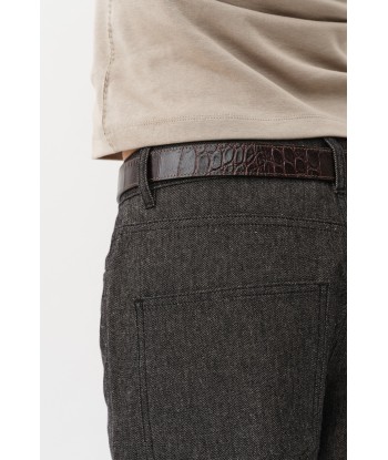 Grith Belt — Brown Croco hantent personnes