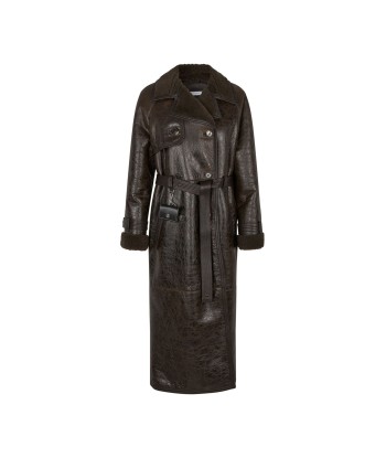 Alexa Trenchcoat — Distressed Brown france