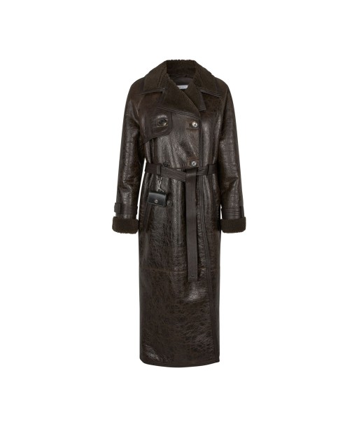 Alexa Trenchcoat — Distressed Brown france