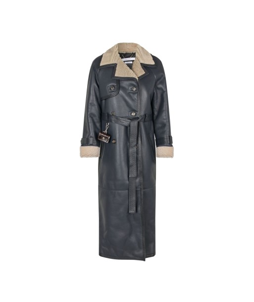 Alexa Trenchcoat — Navy / Beige pas chere