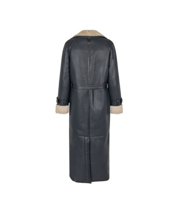 Alexa Trenchcoat — Navy / Beige pas chere