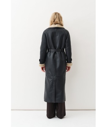 Alexa Trenchcoat — Navy / Beige pas chere