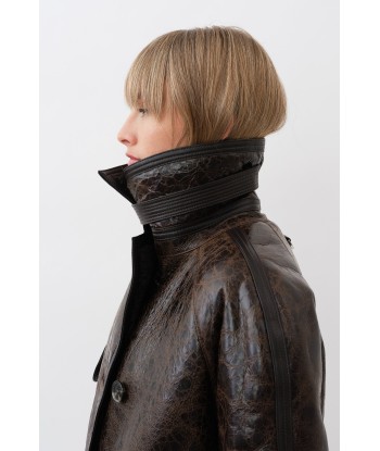 Alexa Trenchcoat — Distressed Brown france