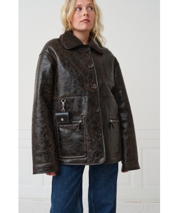 Ada Jacket — Distressed Brown acheter en ligne