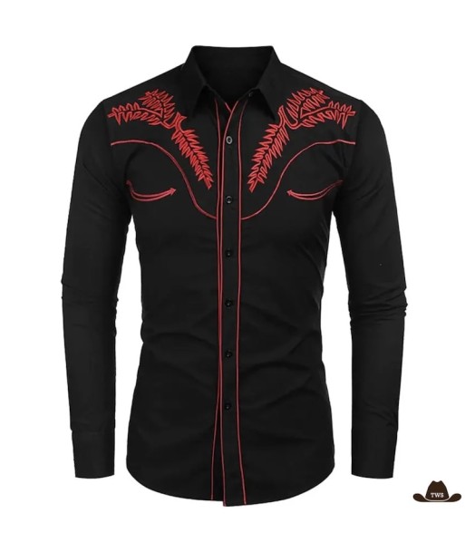 Chemise Cowboy Brodée votre restaurant rapide dans 