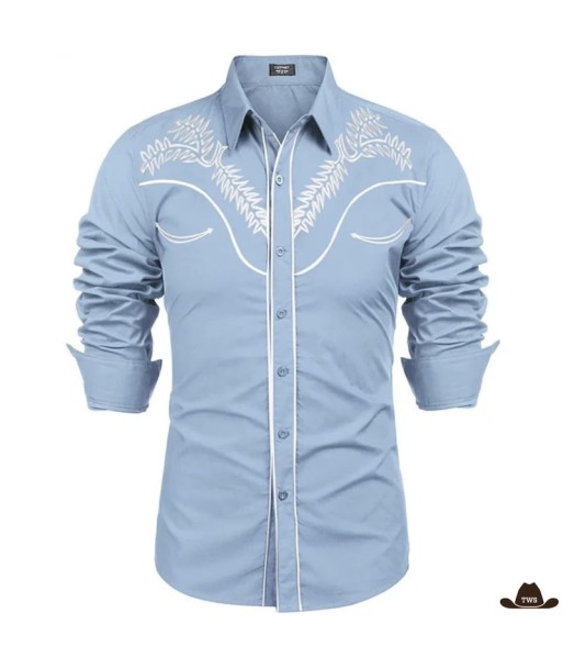 Chemise Brodée Western Pour