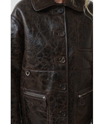 Ada Jacket — Distressed Brown acheter en ligne