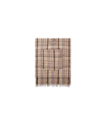 Schatter Scarf — Brown Check Pour