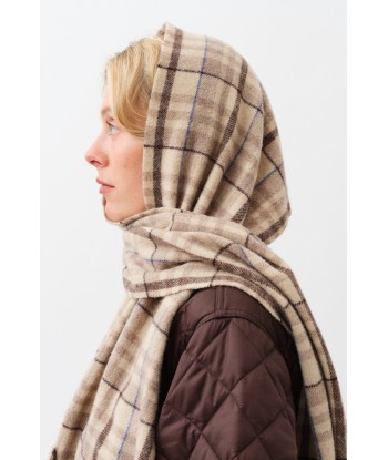 Schatter Scarf — Brown Check Pour