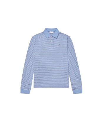 Serena Polo Shirt — Blue Stripe chez Cornerstreet bien 