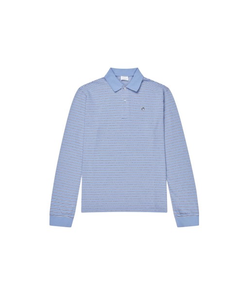 Serena Polo Shirt — Blue Stripe chez Cornerstreet bien 