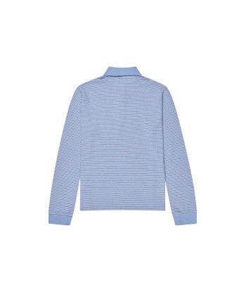 Serena Polo Shirt — Blue Stripe chez Cornerstreet bien 