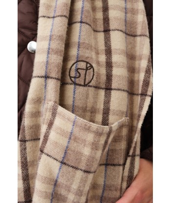 Schatter Scarf — Brown Check Pour