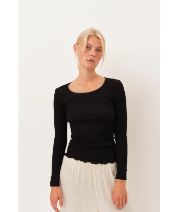 Gisa Oscalito Longsleeve Top — Black les ligaments