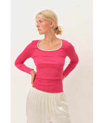 Gisa Oscalito Longsleeve Top — Fuschia pas chere