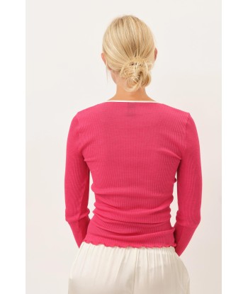 Gisa Oscalito Longsleeve Top — Fuschia pas chere