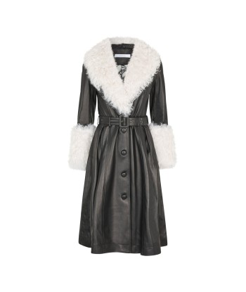 Foxy Shearling Coat — Black / Cloud les ctes