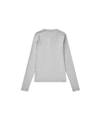 Eloise Longsleeve T-Shirt — Grey Melange pas cher