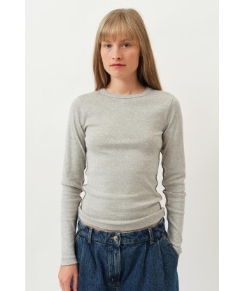 Eloise Longsleeve T-Shirt — Grey Melange pas cher