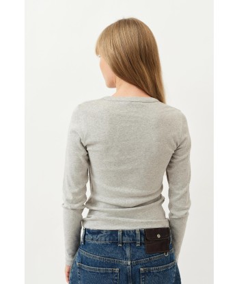 Eloise Longsleeve T-Shirt — Grey Melange pas cher