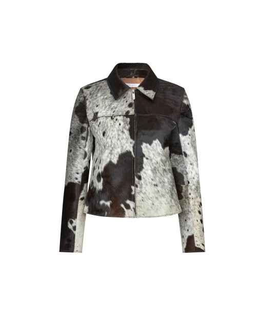 Shay Jacket — Brown / White Cow acheter