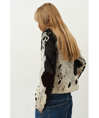 Shay Jacket — Brown / White Cow acheter