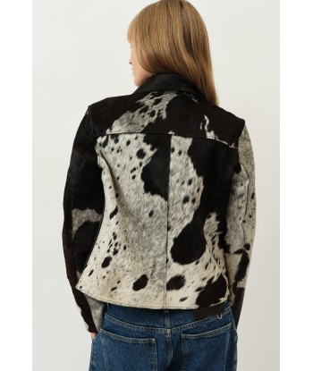 Shay Jacket — Brown / White Cow acheter