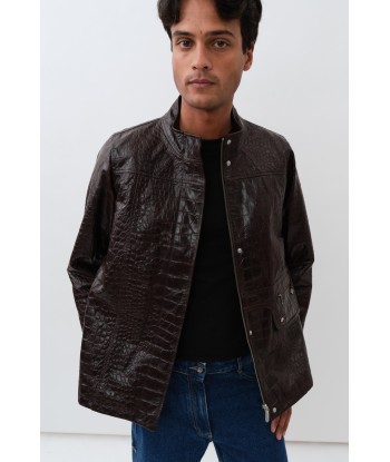 Baba Jacket — Brown Croco la livraison gratuite