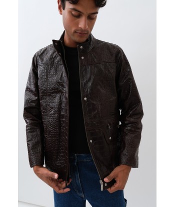 Baba Jacket — Brown Croco la livraison gratuite