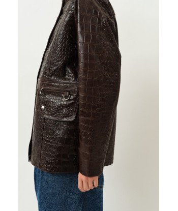 Baba Jacket — Brown Croco la livraison gratuite