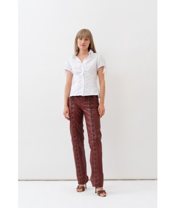 Christina Pants — Burgundy acheter