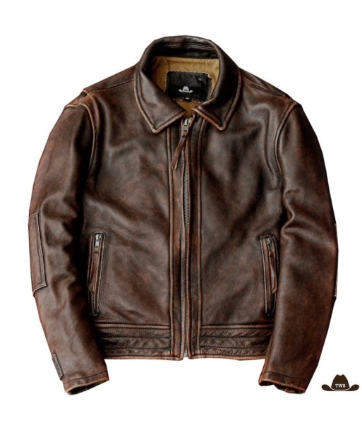 Veste Cowboy en Cuir Homme outlet