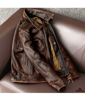 Veste Cowboy en Cuir Homme outlet