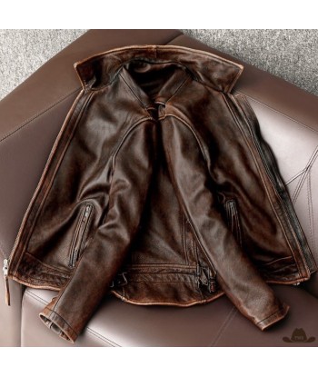 Veste Cowboy en Cuir Homme outlet