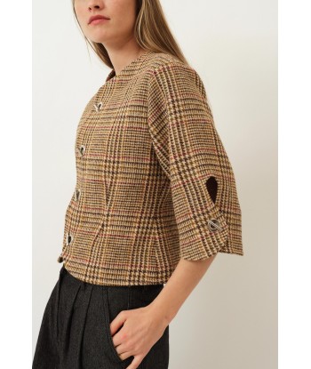 Christie Top — Cafe Latte Plaid plus qu'un jeu 