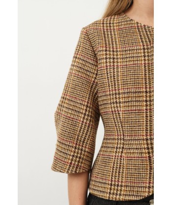 Christie Top — Cafe Latte Plaid plus qu'un jeu 