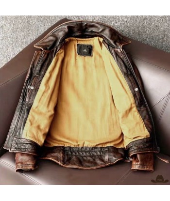 Veste Cowboy en Cuir Homme outlet